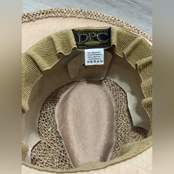 NEW Dorfman Pacific DPC Twisted Seagrass Safari Fedora Sun Hat Size S/M - Picture 6 of 7